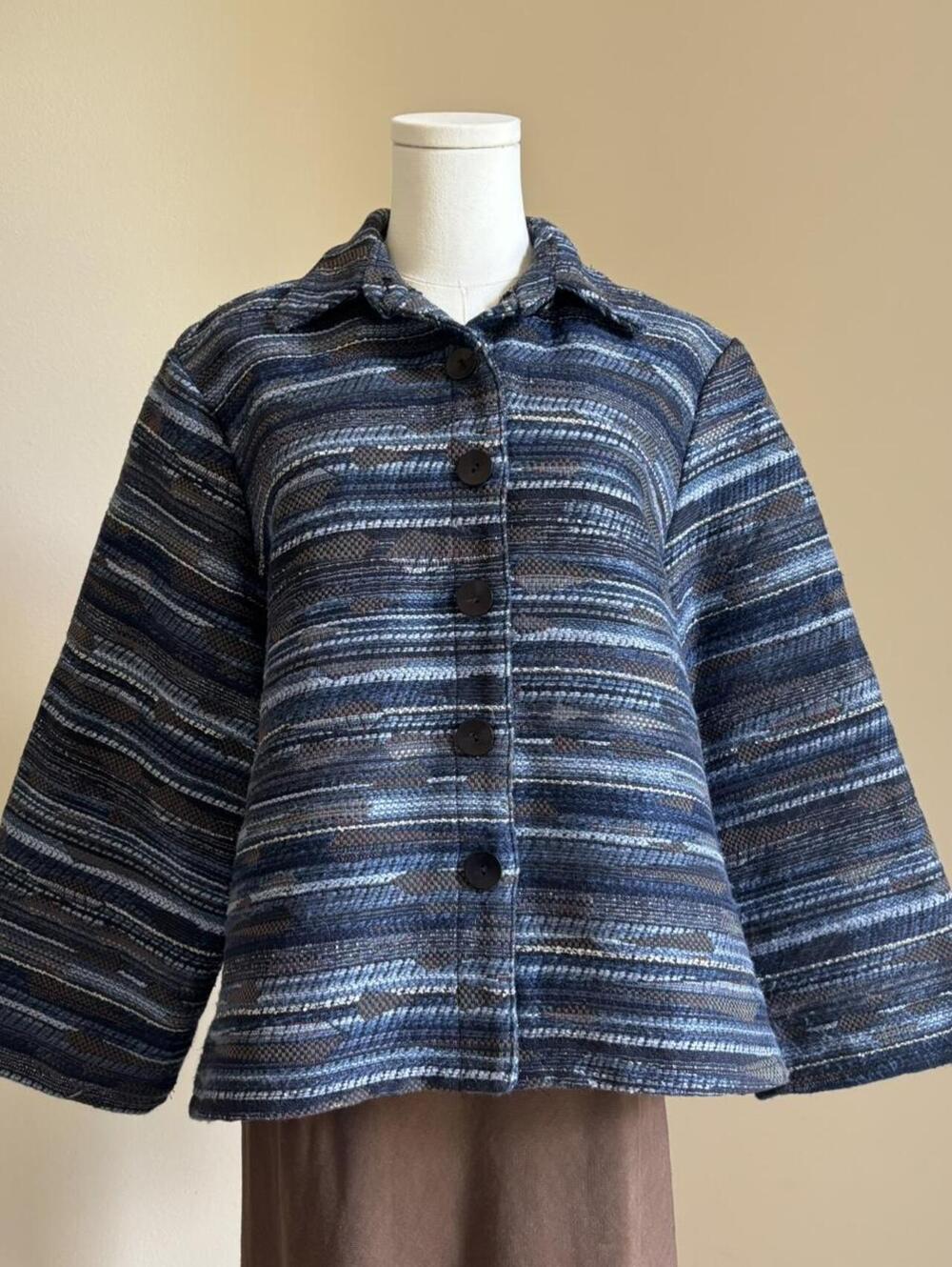 Woven Cotton Multicolor Tapestry Jacket - Picture 8 of 8